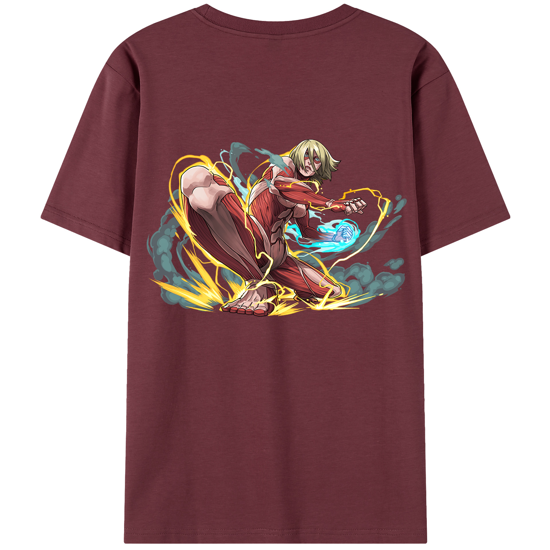 （画像用） 進撃の巨人 Attack on Titan 綿100％半袖Tシャツ（背面プリント）
